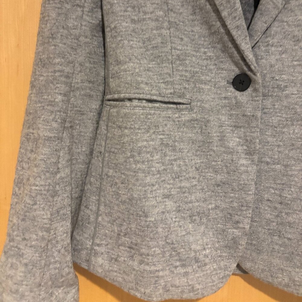 Unlined Buttoned Blazer - Picture 2 of 5